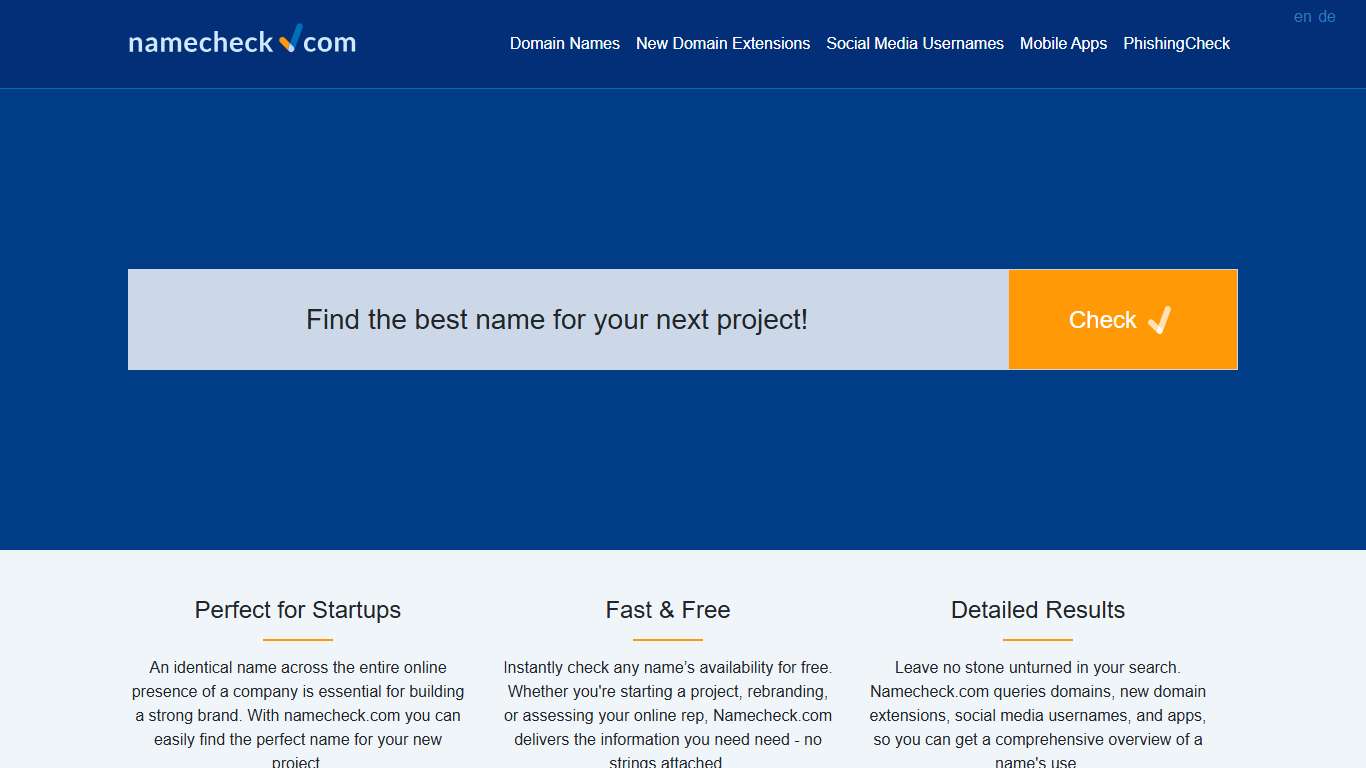 Check Domain Names and Social Media Usernames Online