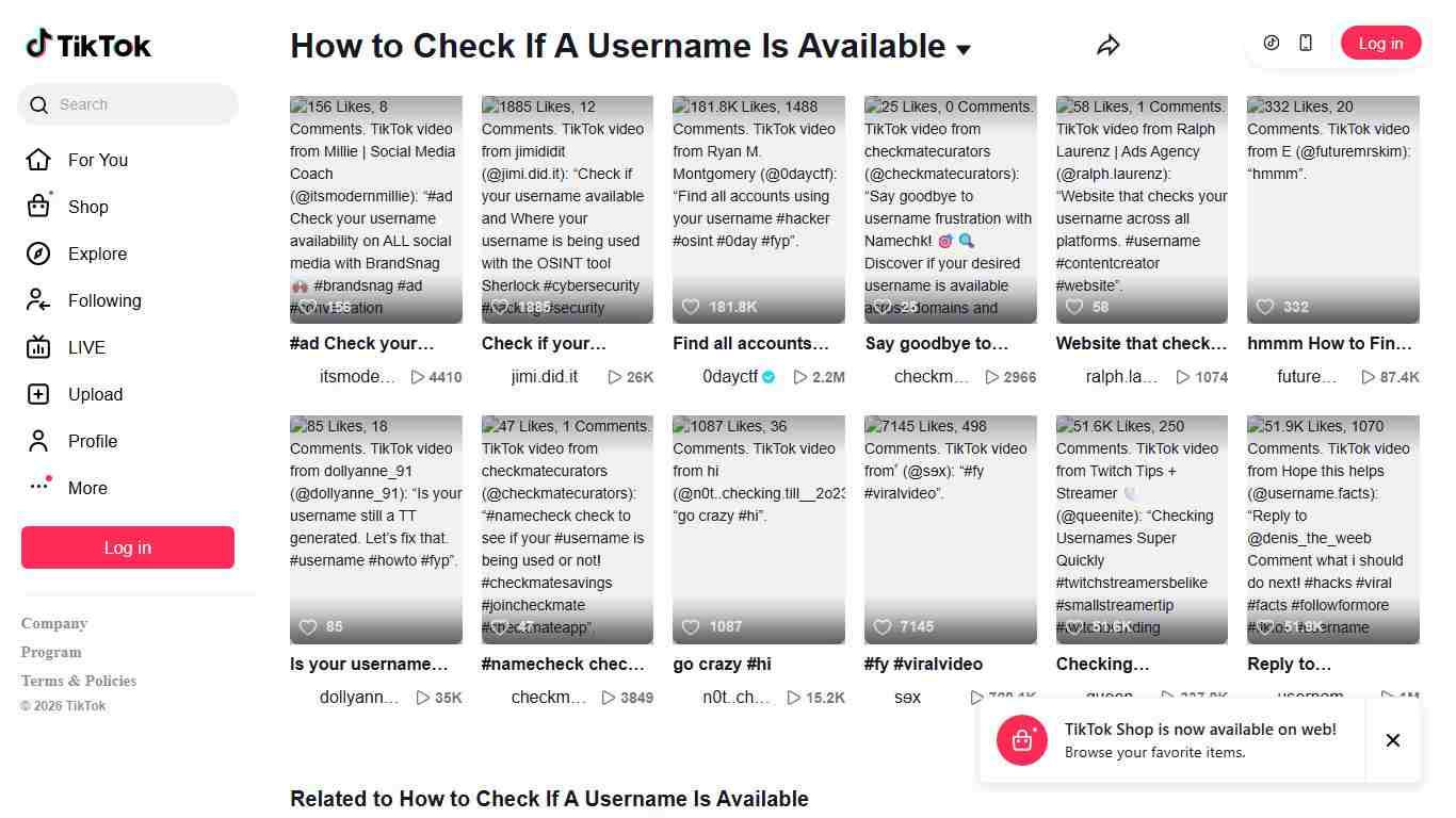 How to Check If A Username Is Available | TikTok